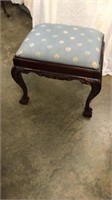 Chippendale Vanity Stool With Queen Anne Legs