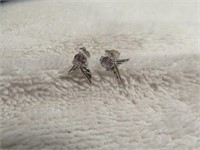CLEAR STONE WING STUDS