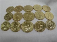 IS UNCIRCULATED PRESIDENTIAL DOLLAR SET