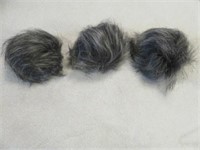 3PC FURRY SCARF CLIPS