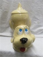 VINTAGE PUPPY COOKIE JAR 10.75"T