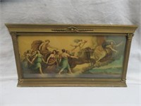 ANTIQUE FRAMED FIGURAL FRENCH STYLE PRINT WITH
