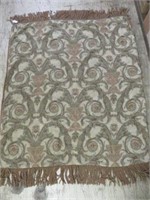 FRENCH STYLE FRINGED THROW 60" X 44"