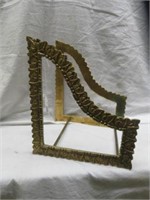 ORNATE FRENCH STYLE BRASS BOOK HOLDER 9.5"T