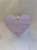 Pink Wooden Wall Hanging Hearts