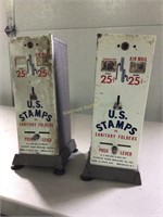 Pair of stamp vending machines