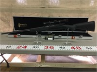 Ruger M77 .338 WIN MAG with Leupold M8-6X Scope