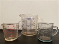 Fire King & Pyrex measuring cups