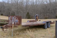 21' Blue Utility Trailer