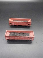 2 Leghigh Valley 36' Hoppers HO Scale - modified