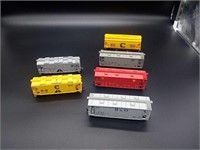 6 assorted covered hoppers HO Scale