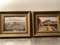 Two antique oil paintings salzburg franz schwetz