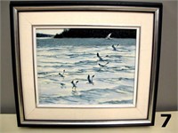 Oil On Board by Sylvia Bonnezen "Seagulls"