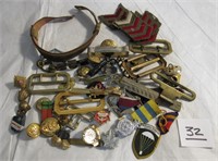 Canada Military Lot, w/ Badges, Pins, Buttons.