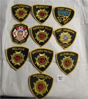 10 Ontario Fire Dept. Patches