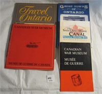 5 Ontario Ghost Town & Military Books Lot