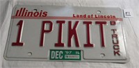 US Illinois 1 Pikit Truck License Plate