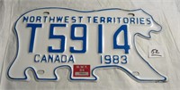NWT Polar Bear License Plate (Rare)