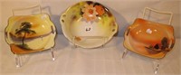 3 Noritake Hand Painted Bowls