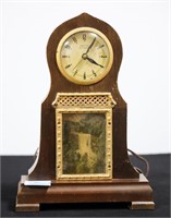 UNITED ELECTRIC CLOCK WITH WATERFALL PICTURE