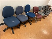 7 office/desk chairs.
