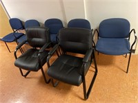 7 office chairs.
