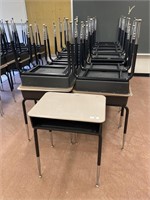 25 Virco school student desks.