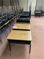 14 school student desks.