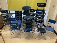 23 Virco & Heywood Wakefield school chairs.