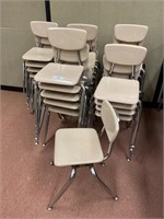25 Virco school student chairs.