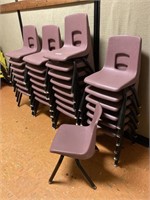 29 USA made school student chairs.