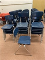 75 Virco school student chairs.