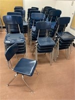 75 Virco school student chairs.