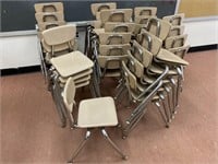 33 Virco school student chairs.