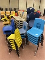 90 school student chairs.