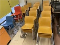 81 American Seating school student chairs.