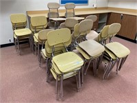 43 Melsur & unmarked school chairs.