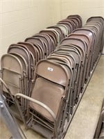 90 metal folding chairs.
