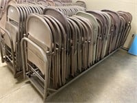 80 metal folding chairs.