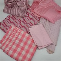 Lot of Vintage Pink Palette Fabric