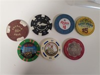 Assorted Poker Chips: Harrah's Trump Plaza $5,