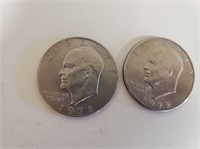 1972 & 1978 Eisenhower Silver Dollars