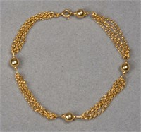 Vintage Italy Itaor 14K Yellow Gold Bracelet