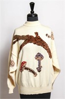 Hermes Paris Lambs Wool & Cotton Woven Sweater