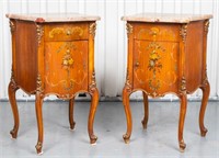 Louis XV Style Bedside Cabinets, Pair