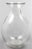 Val Saint Lambert Bulbous Shaped Crystal  Vase