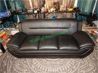 80" Black Couch