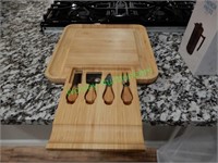 Cheese Board w/ Drawer Accesories