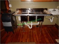Stainless 3 compartment sink 64" x 26"