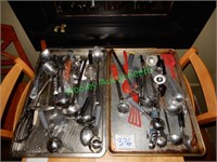 (2) Baking Trays of Cooking Utensils & Cookware
